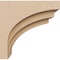 Ekena Millwork 4"W x 8"D x 8"H Classic Rockford Rough Cedar Woodgrain TimberThane Corbel, Primed Tan CORUR04X08X08ROCRCPR - alternate 5